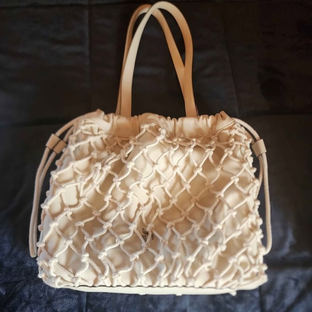 Simply Vera Vera Wang Cream Knotted Shoulder Bag
